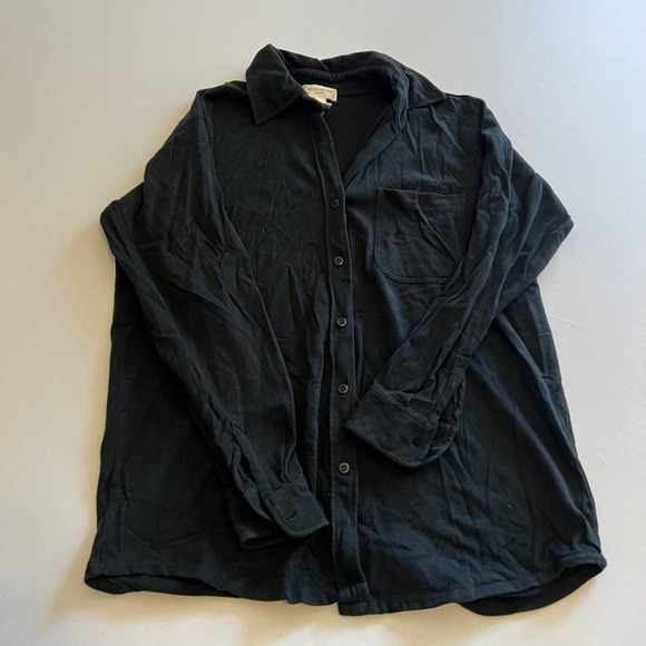 JONES New York Sport Black button down casual top M - Picture 1 of 5